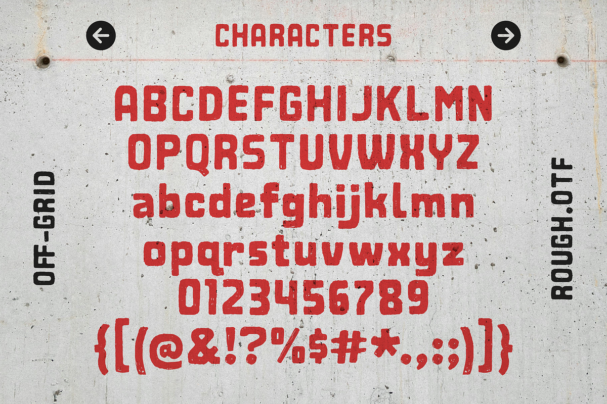 Off-Grid | Rough Hand Drawn Font, a Handwritten Font by Surplus Type Co (Photo 6 of 8)