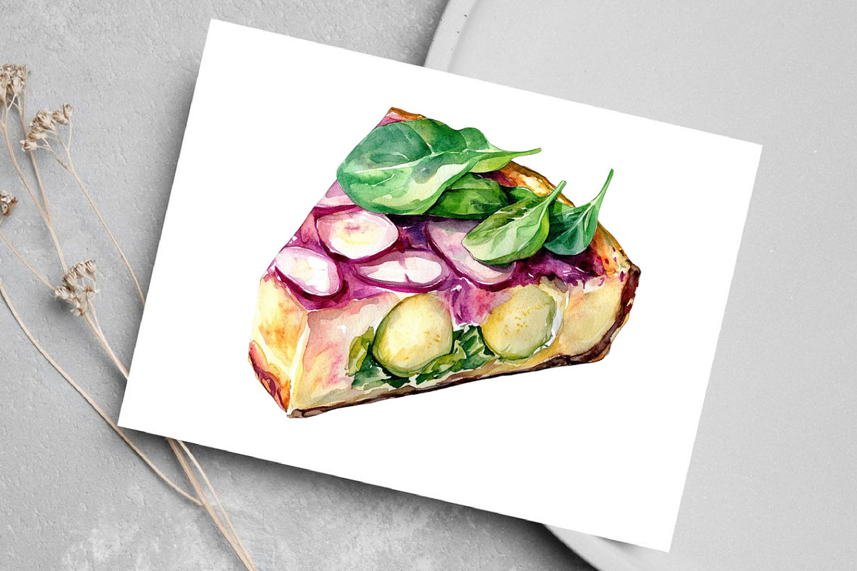 Watercolor Chinese Dim Sum Clipart, an Illustration by Canvas Craft (Photo 5 of 8)