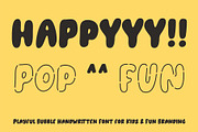 Joypops - Handwritten Bubble Font, a Handwritten Font by Panatype™ Studio (Thumbnail 2 of 9)