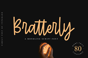 Bratterly - Monoline Script
