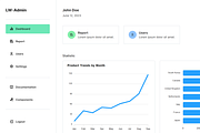 Lightweight Admin Dashboard Tailwind, a HTML Template by Dev-Sell Website Template (Thumbnail 2 of 3)