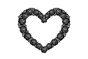 Floral Heart Wreath SVG Bundle, an Illustration by Gaye Art (Thumbnail 23 of 31)