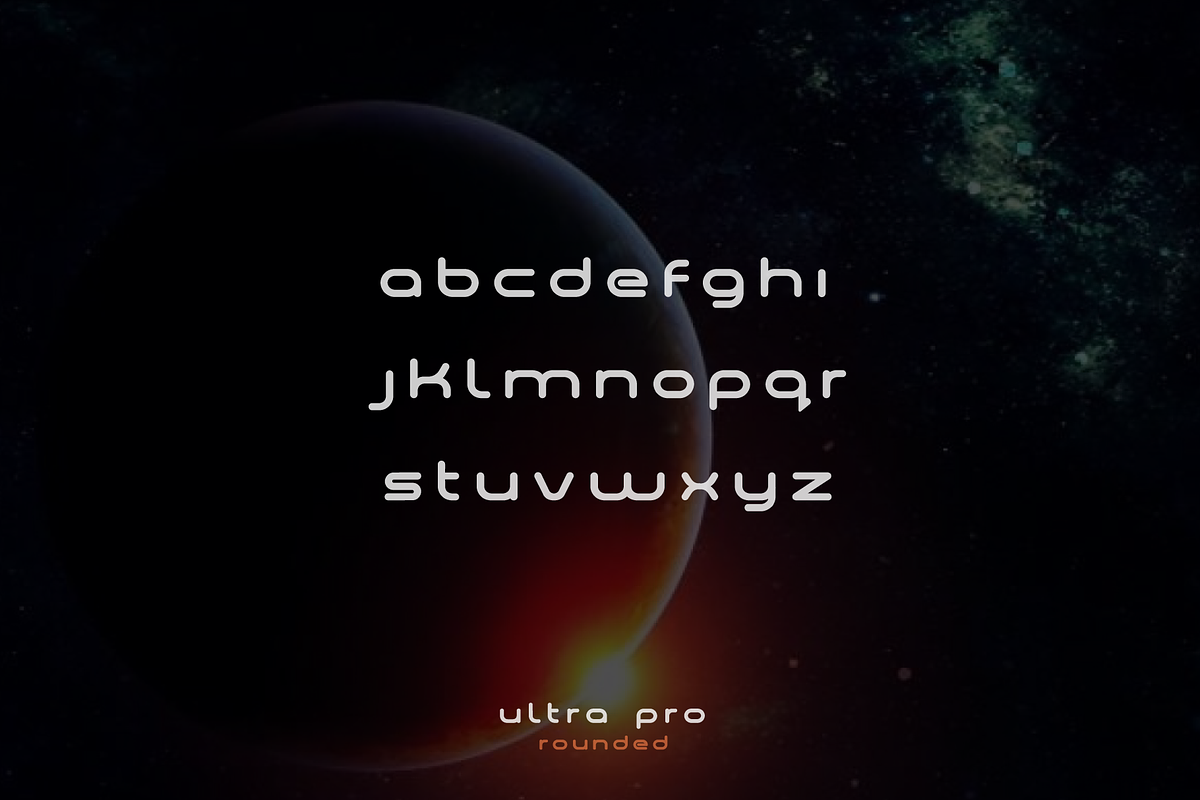 Ultra Pro Rounded Font Family preview 2