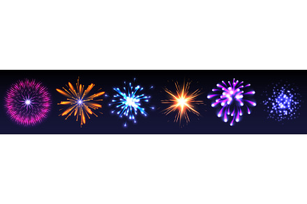 Firework explosion effects set, an Illustration by art PVP - market