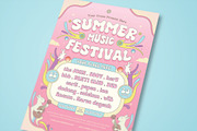 Summer Music Festival Flyer Template, a Flyer Template by megarez (Thumbnail 3 of 3)