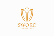 Illustration of Sword Shield Logo, a Branding & Logo Template by Signatoro (Thumbnail 2 of 3)