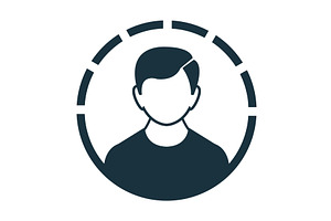 User profile icon showing person, an Object Illustration by Aimagenarium@gmail.com