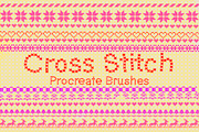 Christmas Cross Stitch Brush, a Brush Add-On by CosmicMedium (Thumbnail 2 of 3)