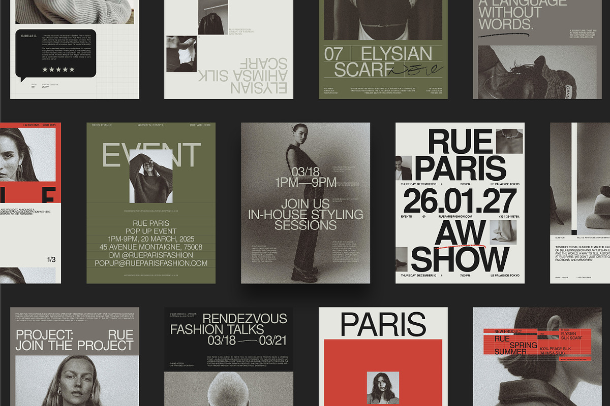RUE | Social Media Kit, a Social Media Template by Studio Standard (Photo 2 of 12)