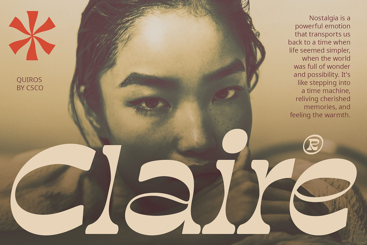 Quiros – Reverse Contrast Font, a Serif Font by Craft Supply Co. (Photo 2 of 8)