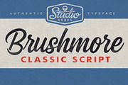Brushmore | Classic Script, a Script Font by StudioWorks (Thumbnail 1 of 10)