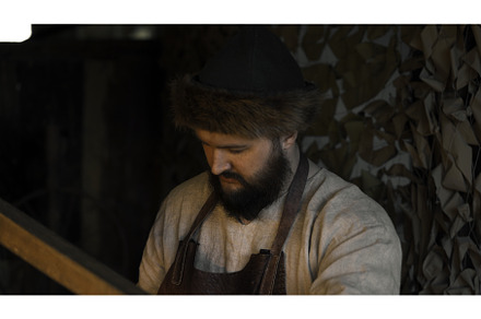 A working blacksmith on the street, a Person Photo by Media Whale Stock