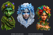 Grove Guardians Fantasy Cliparts, a Person Illustration by ThatsDesignArt (Thumbnail 3 of 10)