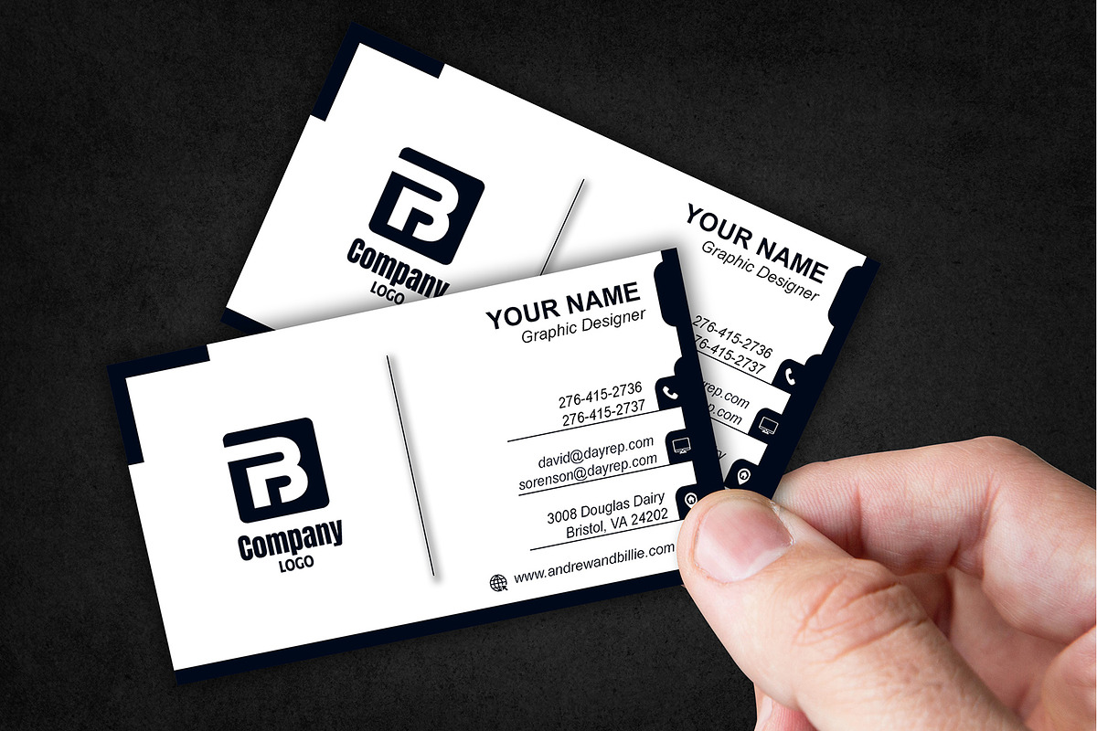 Estate Agency Card PSD preview 5