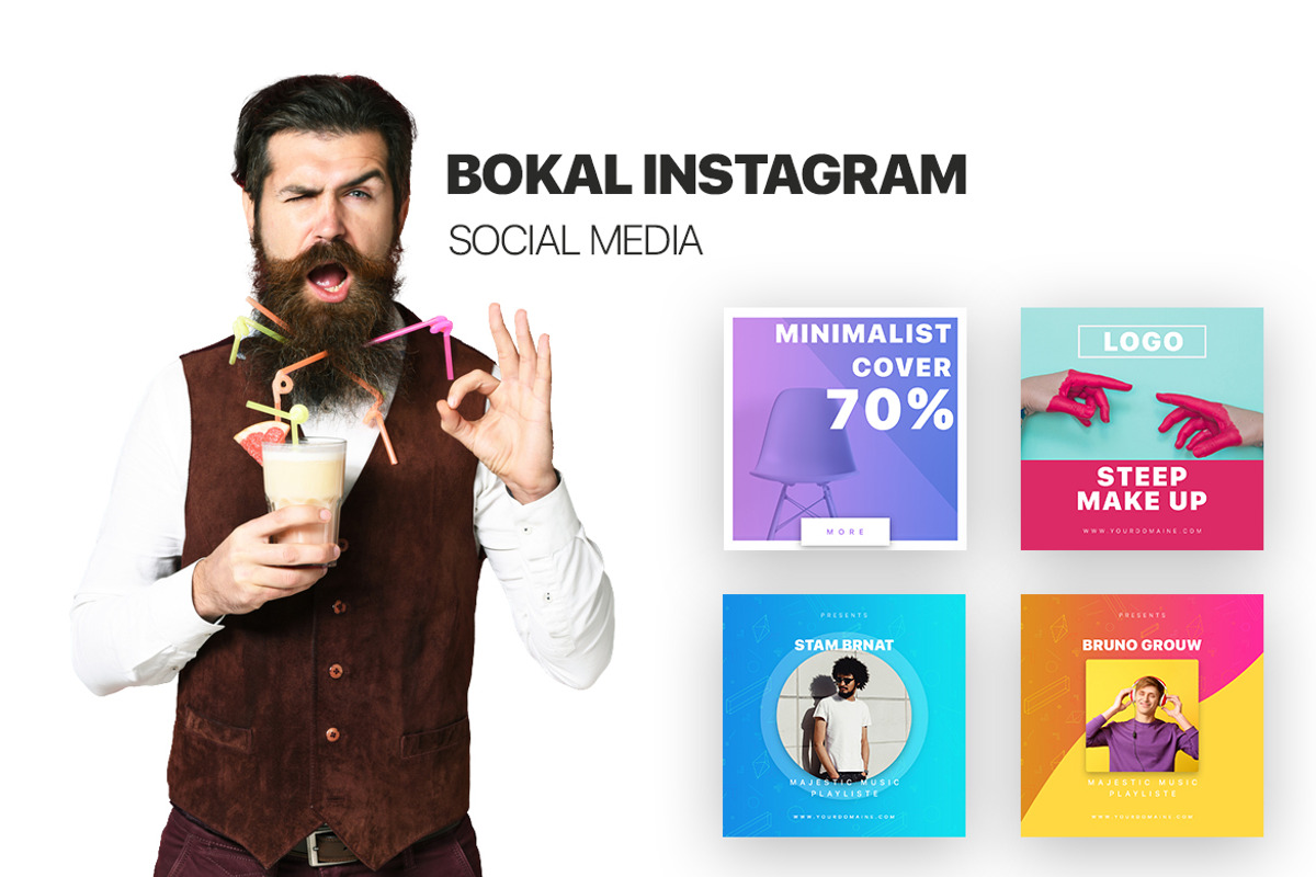Bokal - Instagram Post, a Social Media Template by BlilDesign (Photo 1 of 3)