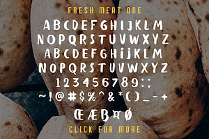 Fresh Meat 4 Font Pack Bonus