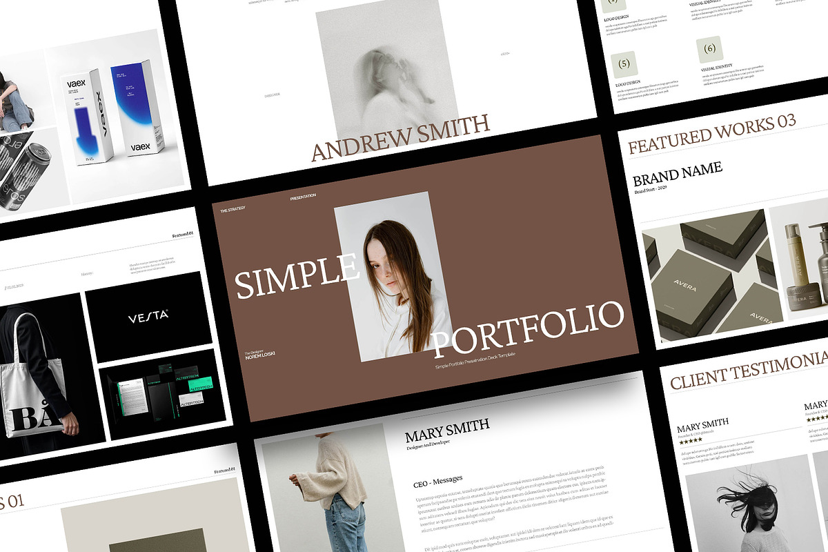 Simple Portfolio Presentation Deck, a Presentation Template by Devators (Photo 3 of 8)
