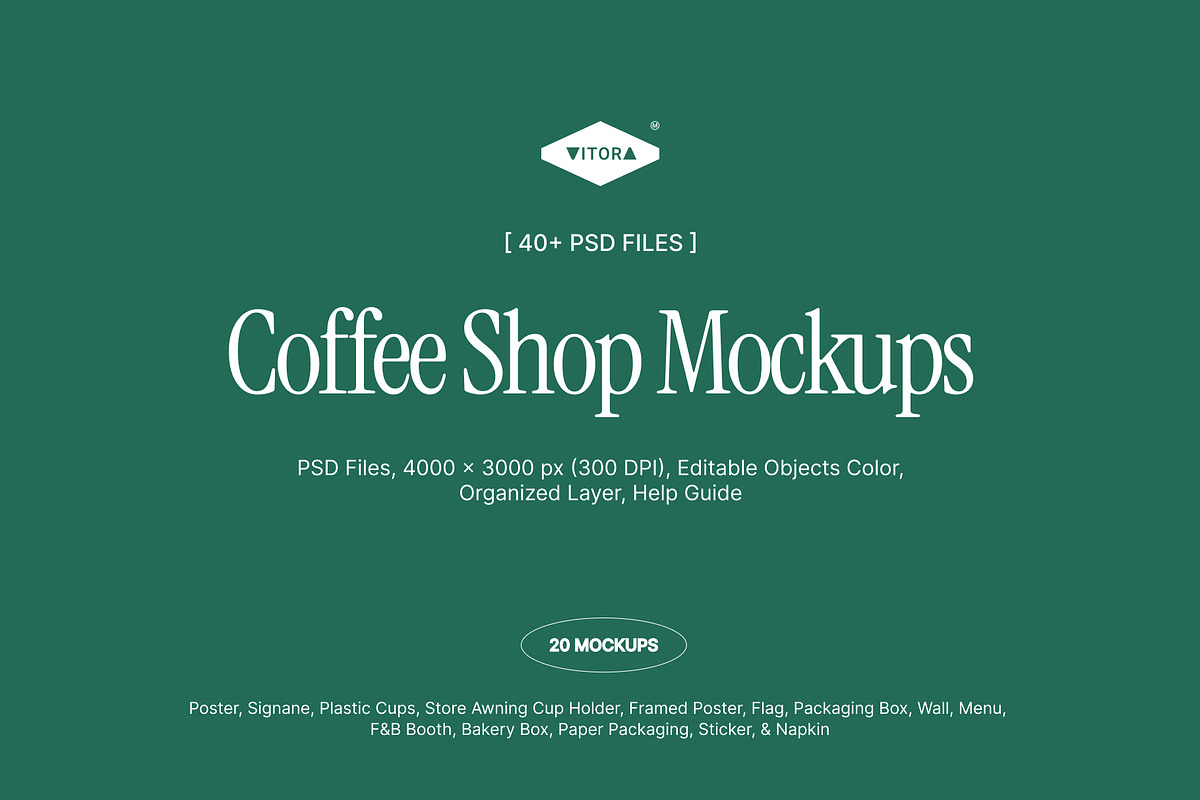 SORA BEAN - Coffee & Bakery Mockups, an Advertising Mockup by Vitora Mockup (Photo 2 of 11)