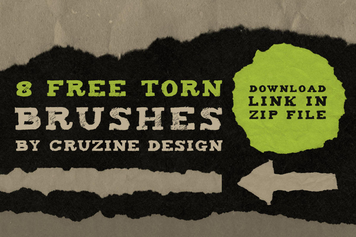 50 Torn Paper Brushes + 8 Textures preview 4