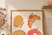 French Pastry Posters Bundle, a Decorative Illustration by Oleksandra Illustrates (Thumbnail 2 of 5)