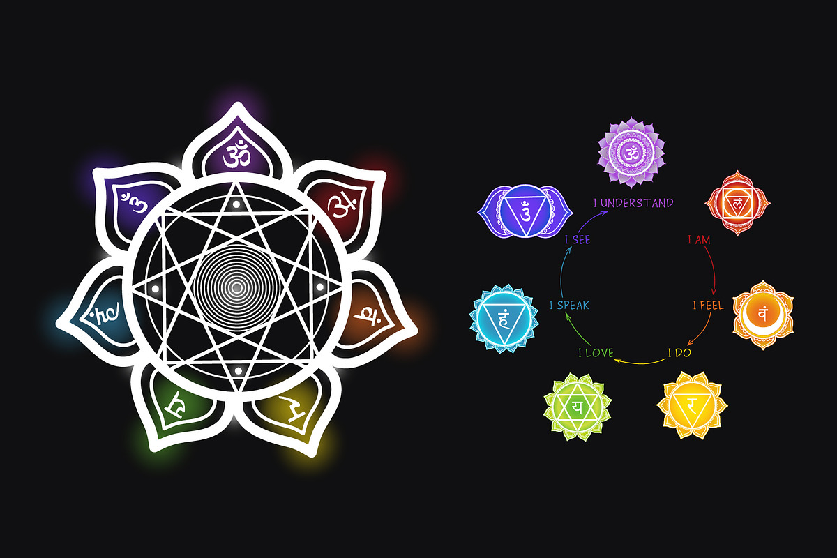 Chakras Infographic Set, an Education Illustration by Zim Varezhkin (Photo 7 of 7)