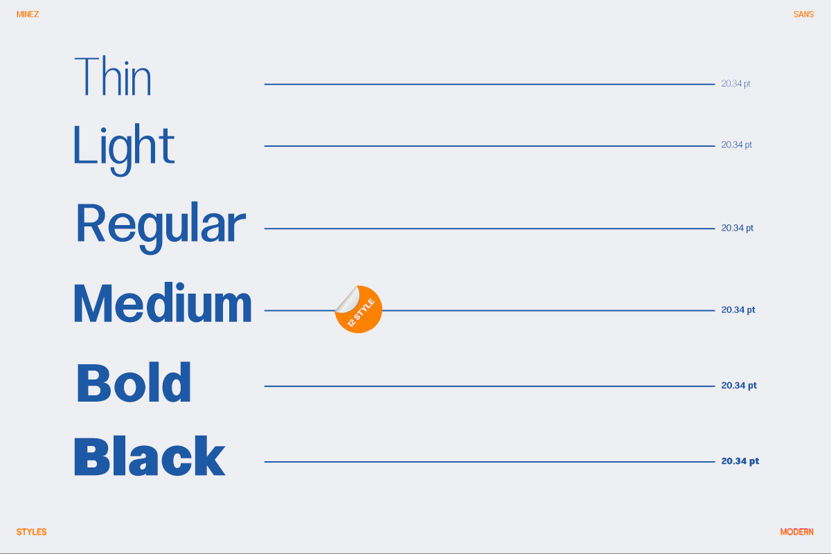 Minez - Variable Sans Serif, a Sans Serif Font by Font Liner (Photo 10 of 12)