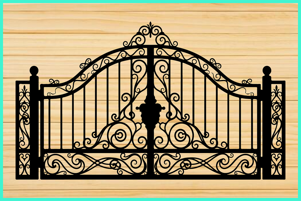 25 Vintage Wrought Iron Gate SVG Set, a Decorative Illustration by Artivon (Photo 2 of 4)