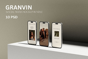 Granvin Social Media Mockup Bundle