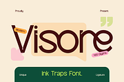 Visore, a Sans Serif Font by Burntilldead (Thumbnail 1 of 12)