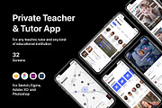 Private Teacher & Tutor App, an UI Kit Template by flr.24 (Thumbnail 1 of 2)