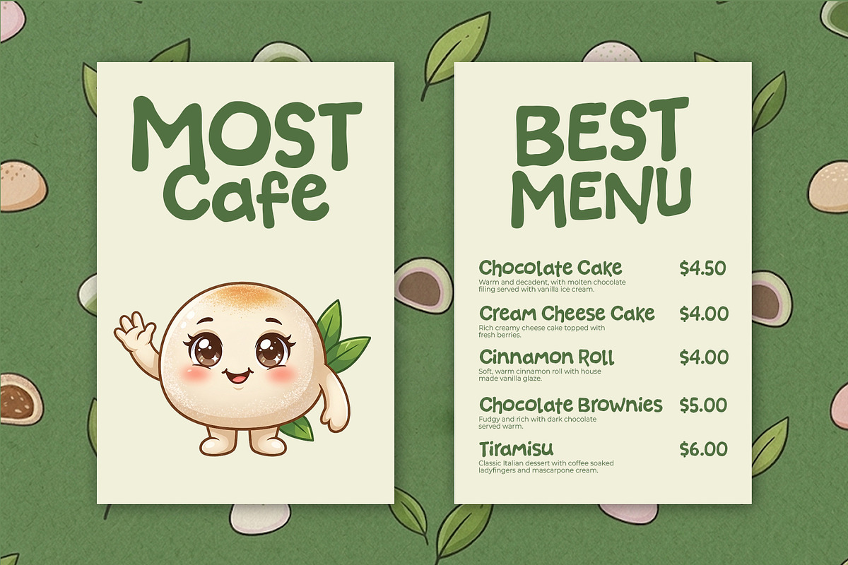 Mochi Green - Cozy & Display Font, a Handwritten Font by khurasan (Photo 4 of 6)