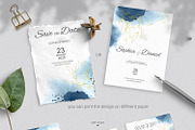 Indigo Wedding Invitation Siute, an Invitation Template by Nebbia (Thumbnail 6 of 6)