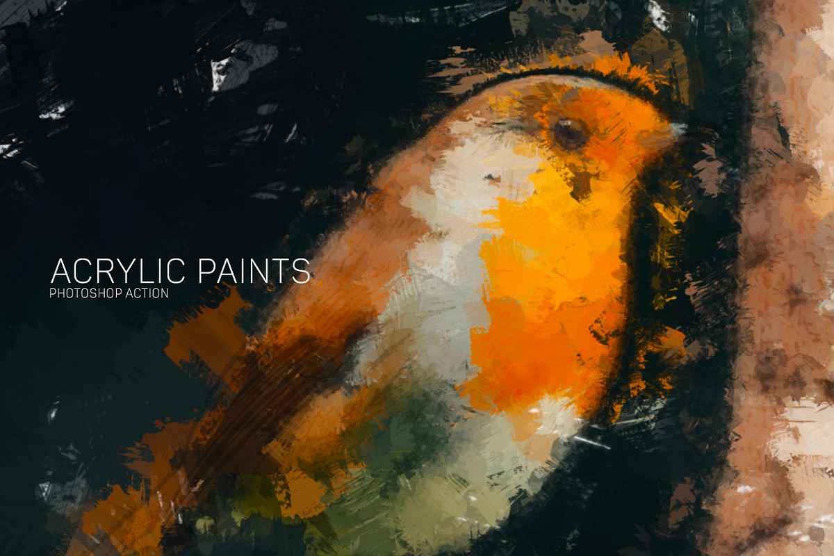 Acrylic oil Painting PS Action, an Action Add-On by INTENTFX (Photo 11 of 20)