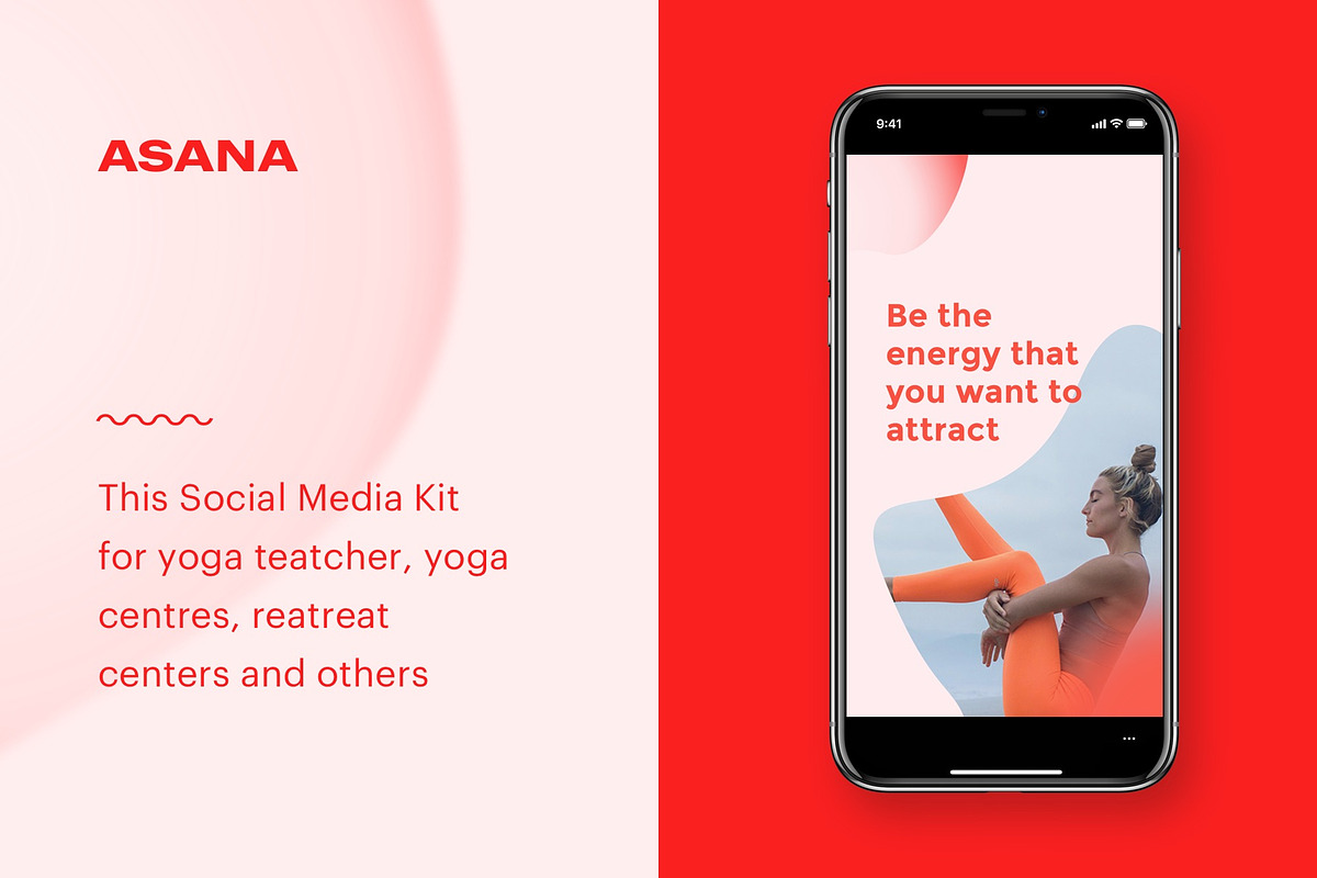 Asana - Social Media Kit, a Social Media Template by Simple and Nice (Photo 1 of 12)