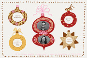 Christmas bauble frames, a Seasonal Illustration by Annakniaz (Thumbnail 2 of 14)