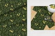 Olives set. Vector seamless patterns, a Pattern Graphic by LartGraphics (Thumbnail 5 of 10)