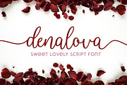 Denalova - Lovely Script, a Script Font by Almarkhatype (Thumbnail 1 of 7)