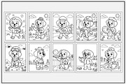 Dog Jobs & Careers Coloring Pages, an Animal Illustration by Lamia Emad (Thumbnail 3 of 5)