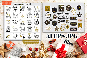 Christmas Countdown Kit AI/EPS/JPG