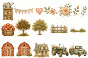 Farm Animals Clipart, an Animal Illustration by Villa 11 Estudio (Thumbnail 4 of 7)