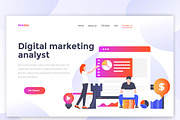 Landing page templates, a Templates & Theme by Creative Graphics (Thumbnail 5 of 12)