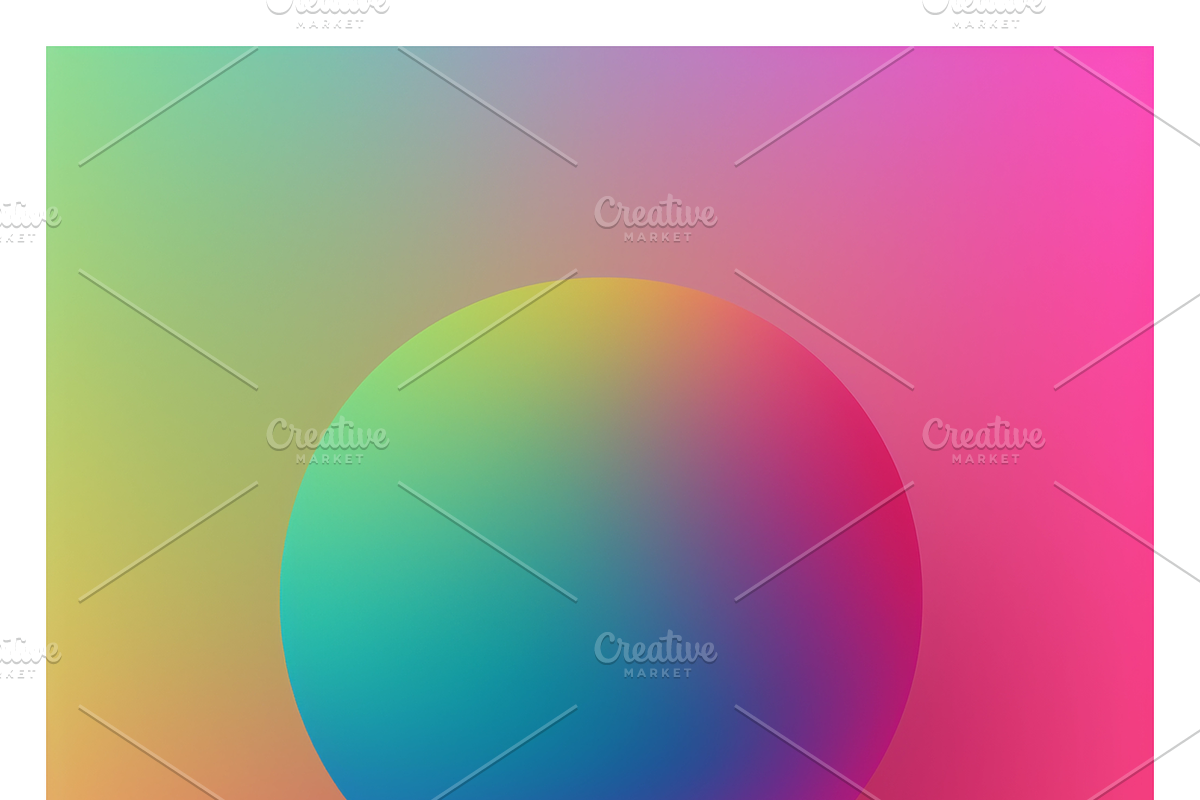 Rare Co - Rainbow Gradient Spheres, a Background Graphic by milatovar (Photo 14 of 17)
