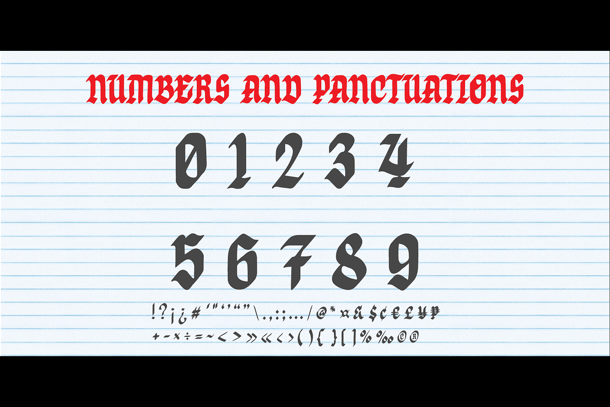 Eticav- Handwritten Blackletter Font, a Blackletter Font by Lurinzu Studios (Photo 8 of 10)