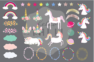 Magical Unicorns Clip Art