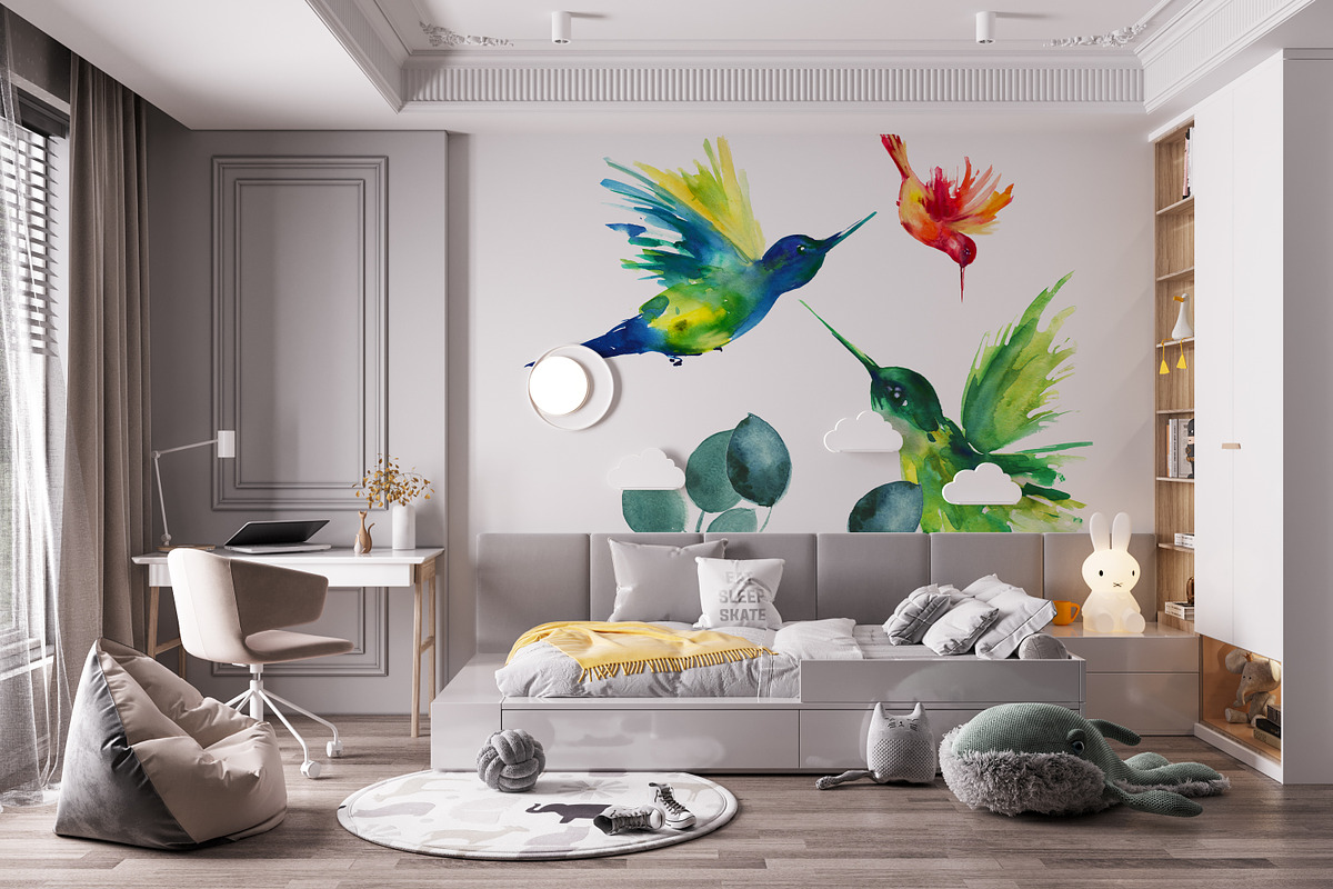 Hummingbirds. PNG.Watercolour, an Illustration by ElliaArt (Photo 5 of 10)