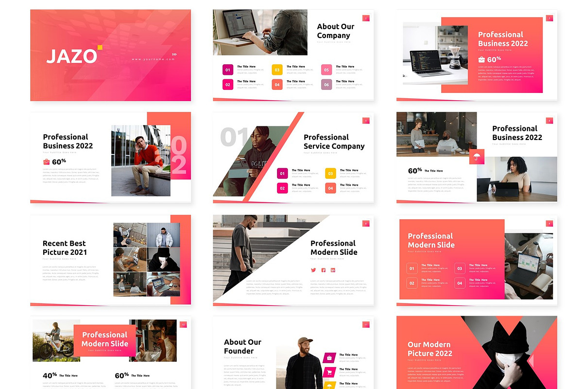 Jazo - Powerpoint Template, a Presentation Template by AQR Studio ...