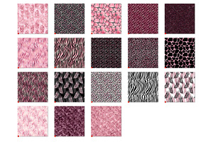 Pink Safari Digital Paper