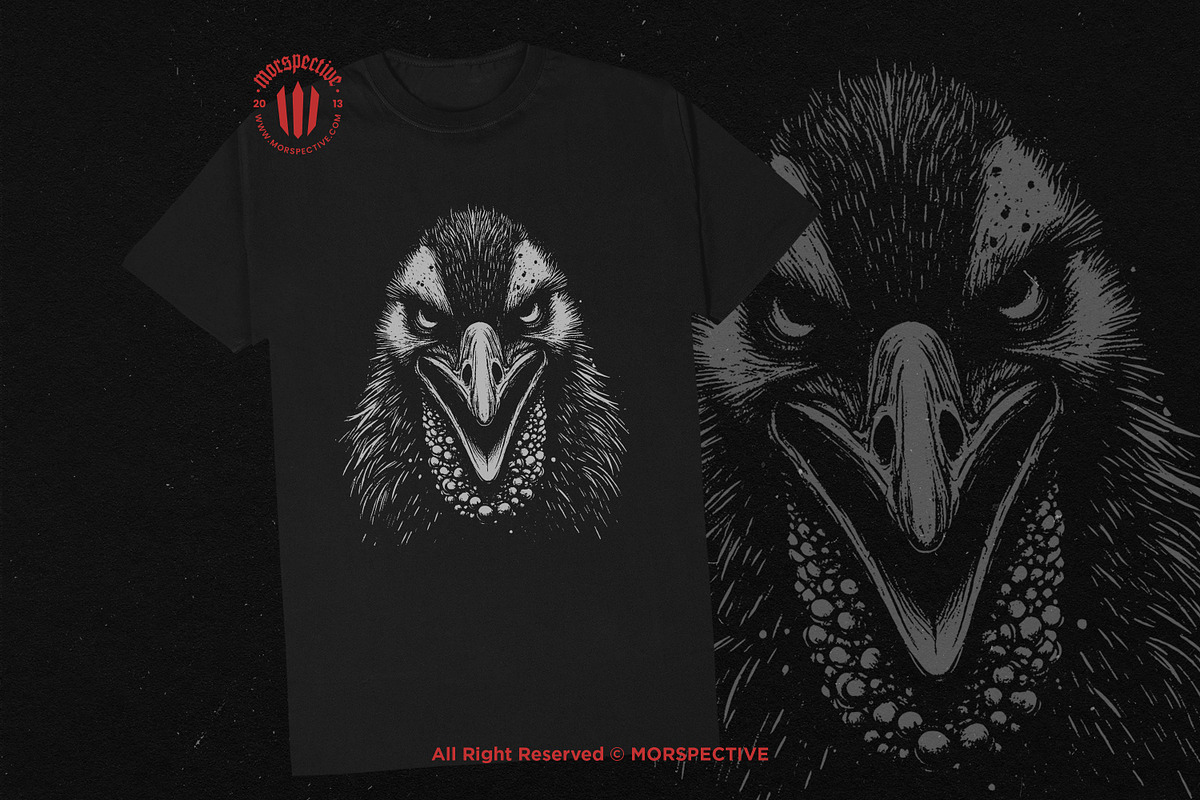 10 Bundle Dark Art Cassowary Bird, an Illustration by Morspective (Photo 2 of 7)