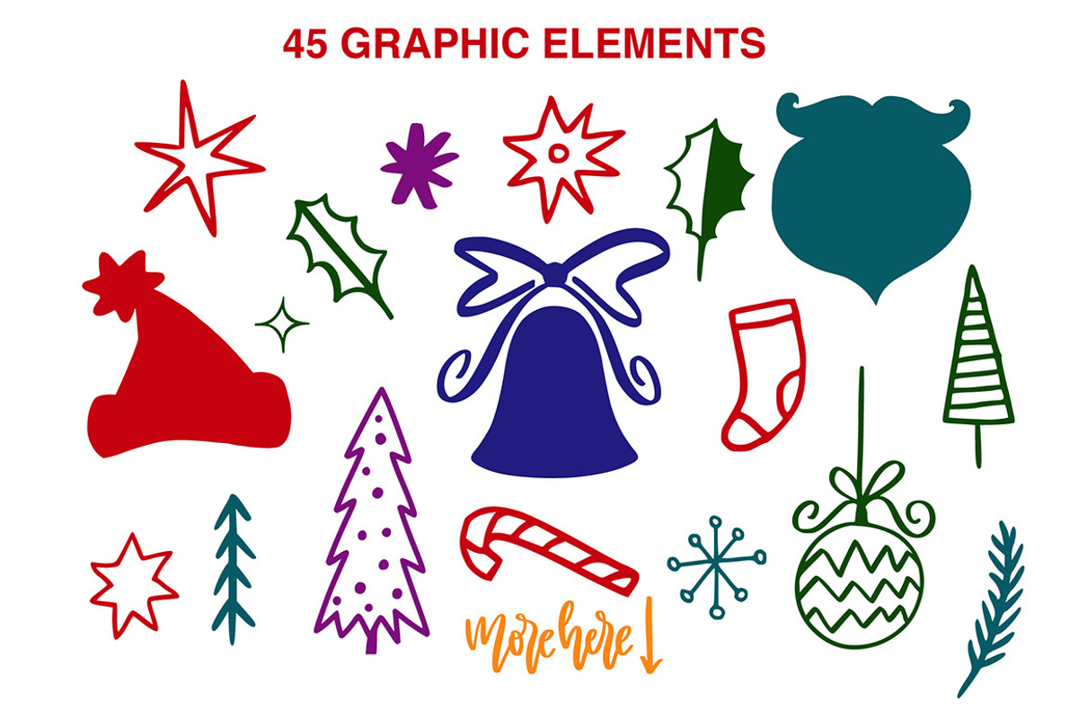 Christmas Lettering Quotes & Clipart, a Decorative Illustration by PicByKate (Photo 5 of 7)