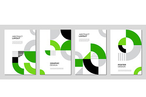Business posters geometric layout, an Education Illustration by Vector Tradition